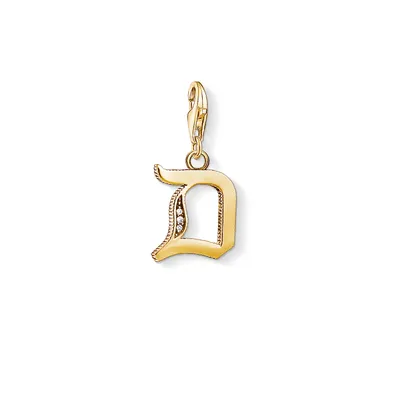 Produktbild von Thomas Sabo Charms mit Carriern Charm-Anhänger Buchstabe D gold 1610-414-39