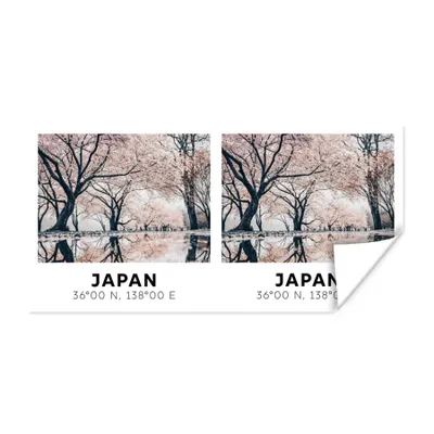Produktbild von MuchoWow® Poster Sakura - Japan - Frühling - Rosa 160x80 cm - Foto Poster