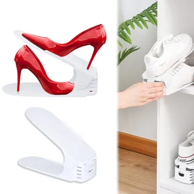 Produktbild von Solidchoice – Set mit 60 verstellbaren Schuhorganisatoren