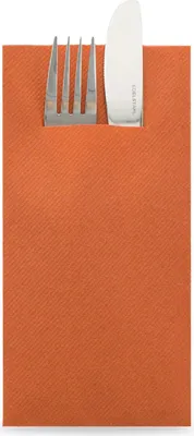 Produktbild von Sovie HORECA Besteckserviette Terrakotta aus Linclass® Airlaid 40 x 40 cm, 1/8 Falz, 75 Stück