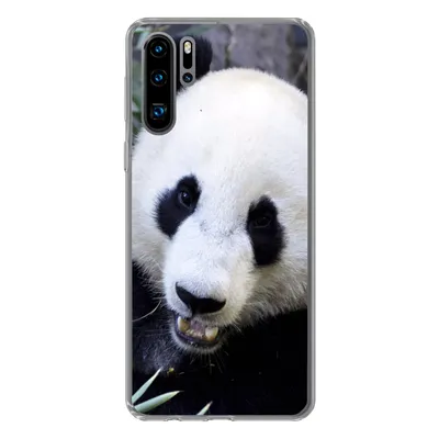Produktbild von MuchoWow® Handyhülle Schutzhülle Hülle für Huawei P30 Pro Panda - Tier - Blätter Silikon Softcase Handy Hülle - Schutzdeckel