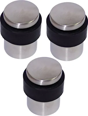 Produktbild von Türstopper Set 3 Stück TS-2070 P Edelstahl Schraubkopf Türpuffer Bodenmontage