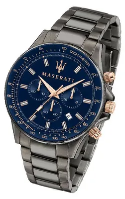 Zdjęcie produktu dla Zegarek męski Maserati SFIDA, chronograf, stal nierdzewna, kolor szary, model D3UMAR8873640001