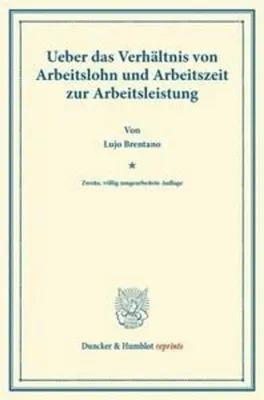 Obrázek produktu pro Ueber das Verhältnis von Arbeitslohn und Arbeitszeit zur Arbeitsleistung.