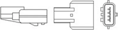 Produktbild von MAGNETI MARELLI 466016355104 Beheizt Lambdasonde für RENAULT Clio III Schrägheck (BR0/1, CR0/1) 492mm