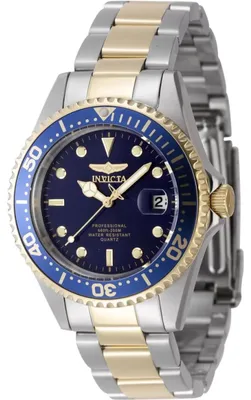 Obrázek produktu pro Invicta Pro Diver 8935OB Pánské Hodinky - Quartz Hnutí - Nerezová Ocel s Modrým Ciferníkem - 38 mm