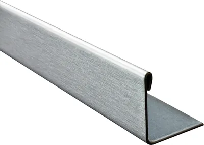 Produktbild von L-Profil Edelstahlschiene Profil Fliesenschiene Edelstahl V2A L250cm 20mm gebürstet