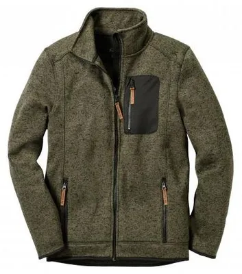 Obrázok produktu pre Pánska fleecová bunda Nucku, farba: olivová, veľkosť: 4XL