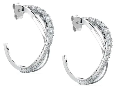 Productafbeelding van Bibei oorbellen voor dames, model kruis, gemaakt van 925 sterling zilver, modelnummer BIPE026