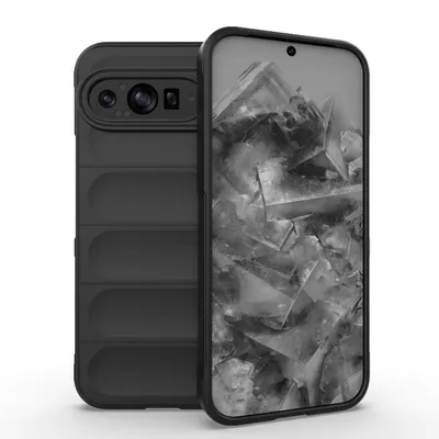 Produktbild von Für Google Pixel 9 Pro XL Magic Shield TPU Hülle Flanell-Innenfutter Schwarz
