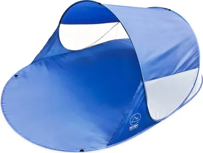 Produktbild von Canyon Cruise Automatik Strandmuschel Blau – Pop Up Wurfzelt für 3 Personen (240x140x100 cm) Ultraleichtes Strandzelt als Sonnenschutz