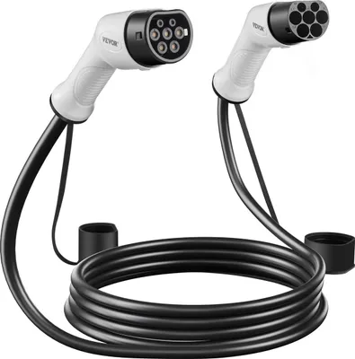 Obrázek produktu pro Nabíjecí kabel pro elektromobily typu 2 na typ 2 Kabel pro elektromobily 16 A, 5 m, 11 kW, TPU