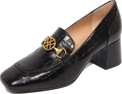 Produktbild von G3778 decollete donna UNISA black leather shoes women