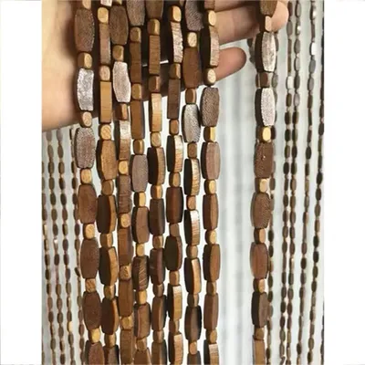 Produktbild von Bambus Perlenvorhang Türvorhang 120x120cm, 60 Stränge