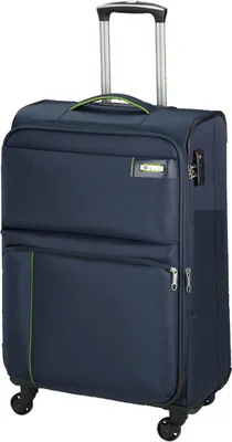 Produktbild von Stoffkoffer Handgepäck Rollen Trolley kleiner 55 cm Blau 2,2 kg Bowatex