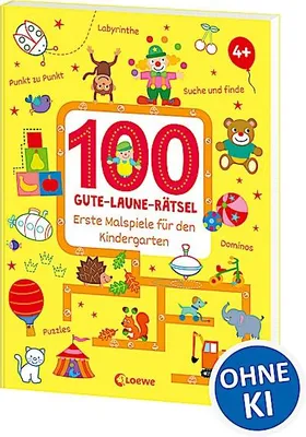 Immagine prodotto di 100 Gute-Laune-Rätsel - Erste Malspiele für den Kindergarten