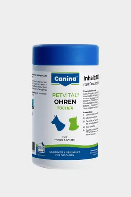Produktbild von Canina PETVITAL Ohrentücher 120 Stk