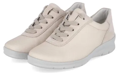 Immagine prodotto di Semler, scarpe basse da donna, color beige, in pelle e tessuto, taglia: 38