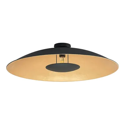 Produktbild von Lindby Deckenlampe Narisara, Ø 80 cm, E27, schwarz-gold
