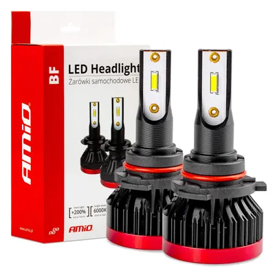 Imagen del producto de Focos LED para automóviles, serie BF, modelos HB3, 9005, 9011, H10, 6000K, con tecnología Canbus, modelo AMIO-02246