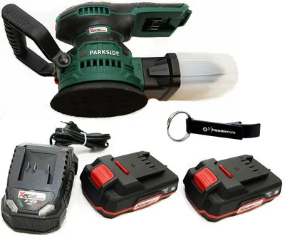 Produktbild von PARKSIDE® 20 V Akku-Exzenterschleifer PAEXS 20-Li / Ø 125 mm / inkl. 2 Akkus (2Ah) und Ladegerät (2,4A)