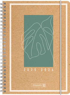 Produktbild von BRUNNEN Schülerkal. 25/26 "Jungle Leaf" 2 S. = 1 W. A5