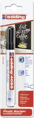 Immagine prodotto di Edding - Pennarello a gesso 4095 rotondo 2-3 mm nero, confezione blister da 1 pezzo | 10 pezzi