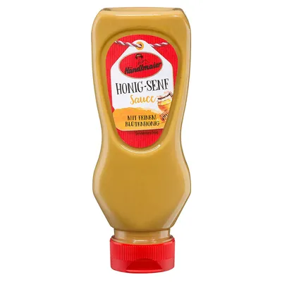Zdjęcie produktu dla Händlmaiers sos delikatesowy musztarda miodowa w wyciskanej butelce 225ml