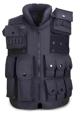 Obrázok produktu pre Taktická vojenská ochranná vesta čierna polícia SWAT veľ. L