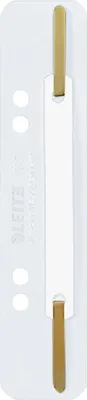 Image de 10x LEITZ 3710-00-01 Bande d'agrafage à accrocher PP court blanc 25 pièces