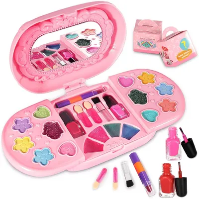 Produktbild von Prinzessin Schminkkoffer für Mädchen Kinder Schminkset waschbar Beauty Case