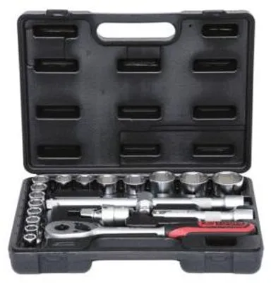 Produktbild von KS Tools 911.0620, Steckschlüssel-Satz, 1/2", 20 Kopf/Köpfe, Chrom-Vanadium-Stahl, 3,3 kg
