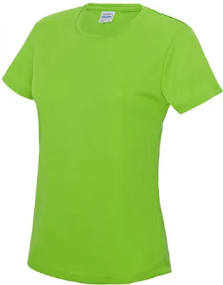 Produktbild von Just Cool JC005 | Girlie Cool Sport T-Shirt + WRAP  - Farbe: Electric Green - Größe: XL