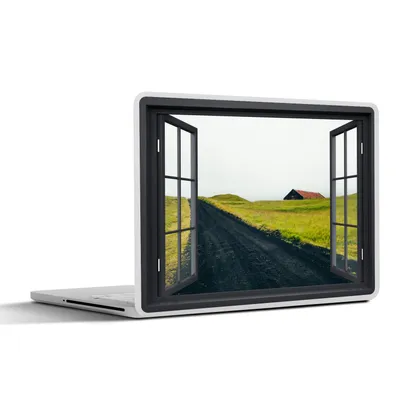 Produktbild von MuchoWow® Laptop Aufkleber Sticker Cover Aussicht - Natur - Nebel 30x22 cm - Laptop-Sticker