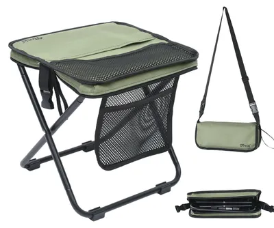Produktbild von Klapphocker faltbar, Tragfähigkeit 120 kg, mit Tragetasche, Camping und Outdoor