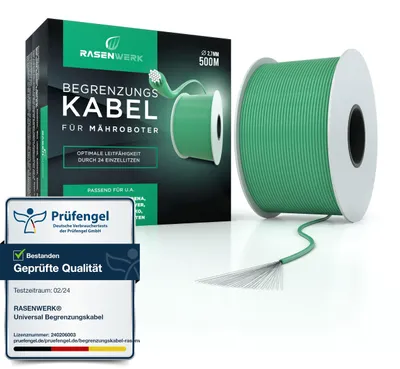 Obrázek produktu pro 500 metrů univerzálního ohraničovacího kabelu pro robotické sekačky – ohraničovací drát pro sekačky