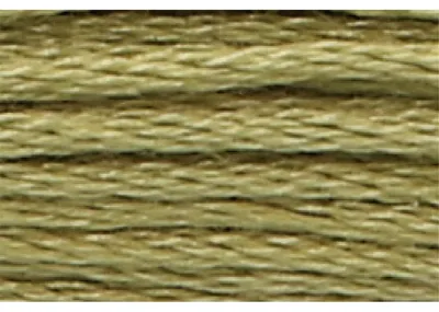 Productafbeelding van Anchor Sticktwist 8m, gele olijf, katoen, kleur 843, 6-draads