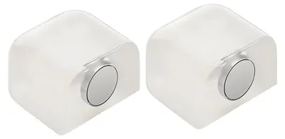 Produktbild von 2 Stück selbstklebender magnetischer Türstopper aus Silikon, transparent