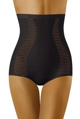 Produktbild von Wolbar damen taillenslip shapewear hoch unterwäsche figurformend wb417 , schwarz, l