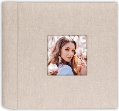 Produktbild von ZEP Einsteckalbum Aura beige 200 Fotos 10x15 cm Memoalbum Beschriftungsfelder