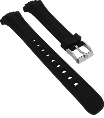 Produktbild von Calypso Uhrenarmband aus Silikon in schwarz Schließe silbern → K5744/6