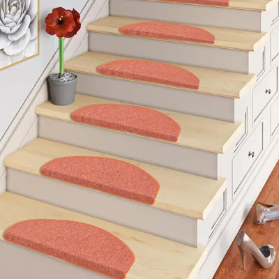 Produktbild von Trend Schlinge Stufenmatte Strong Terrakotta (halbrund), Größe / Menge:18x56 cm = 1 Stck.