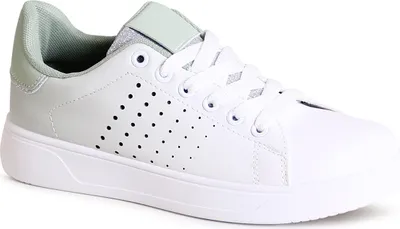Produktbild von topschuhe24 2736 Damen Sneaker Skater Turnschuhe Farbverlauf, Farbe:Grün, Größe:39 EU