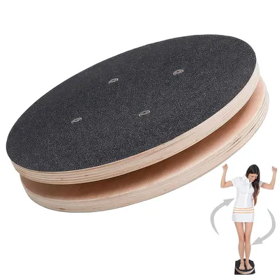 Produktbild von Balance Board 28,5 cm für Fitness Yoga Core Training, Rotationsscheibe mit Anti-Rutsch Oberfläche für Gleichgewicht & Koordination