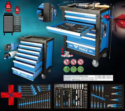 Obrázok produktu pre Brilliant Tools Dielenský vozík 207 ks BT153207
