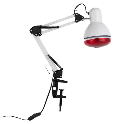 Zdjęcie produktu dla Lampa na podczerwień, łagodzenie bólu, regulowane ustawienie, BIAŁA