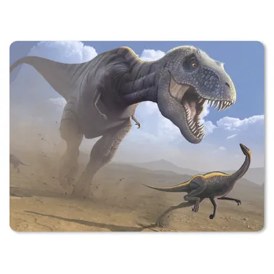 Produktbild von MuchoWow® Mauspad Mousepad Dino - Wildlife - Zeichnung - Kinder - Kinder - Kinder 23x19 cm - Mousepads - Maus Mat - Pad - Mausunterlage - Schreibtischunterlage - Mauspad