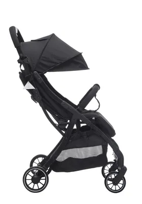 Produktbild von Cabino Buggy Compact PLUS, leicht & kompakt, klappbar fürs Handgepäck, bis 22 kg, verstellbare Rückenlehne, inkl. Tasche - Schwarz