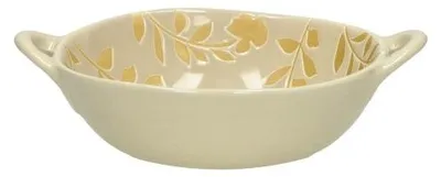 Produktbild von Pomax Romance Schale aus Porzellan, Lattebeige, L 17,5 x B 13,7 x H 5 cm