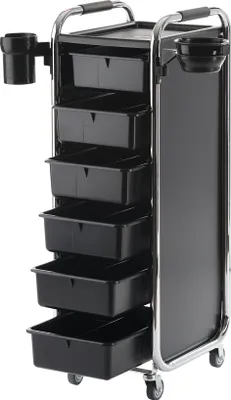 Produktbild von Efalock Piccolo 2002 schwarz Stapelboy, Arbeitswagen